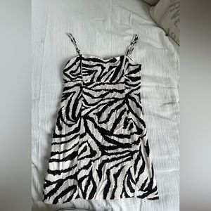 Zara zebra mini dress
